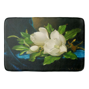 La magnolia fleurit le tapis de bain floral de