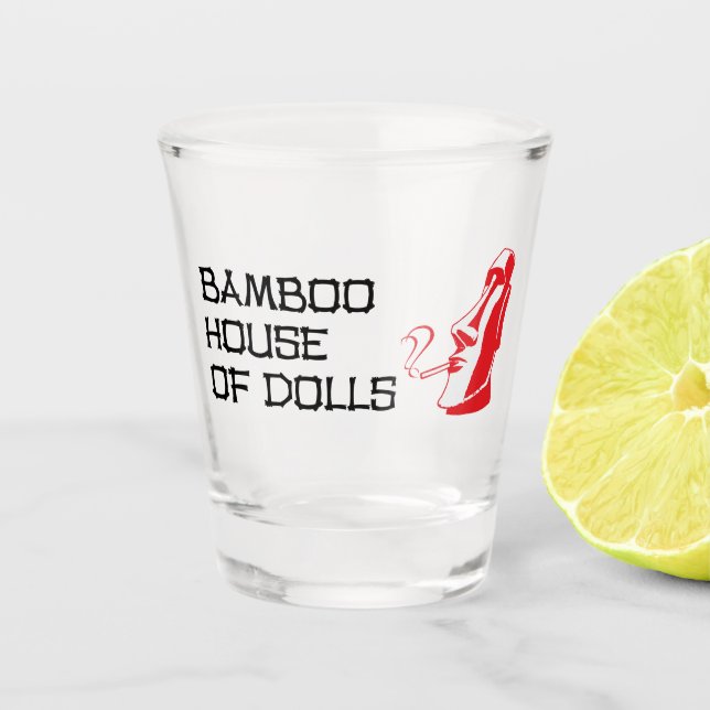 La Maison des poupées en bambou en verre soufflé (Devant)