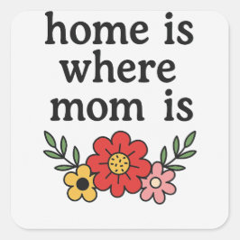 La Maison Est Là Où Maman Est Sticker
