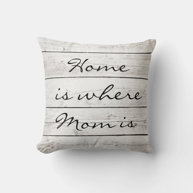 La maison est où la maman est coussin sur le (Recto)