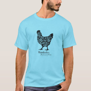 La maison est où les poules sont le Tshirt Mander