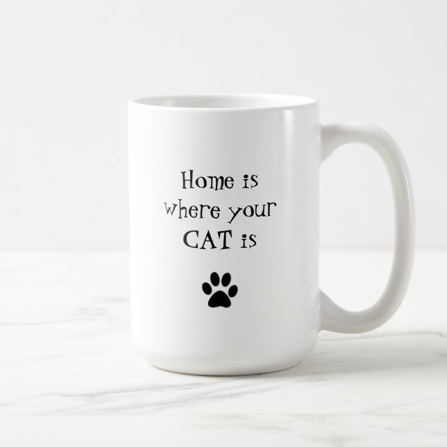 La maison est où votre CAT est tasse (Droite)