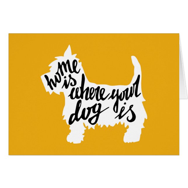 La maison est où votre chien est (Devant horizontal)