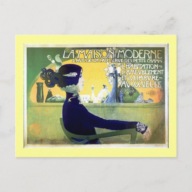 La Maison Moderne Art Noveau Postkarte (Vorderseite)