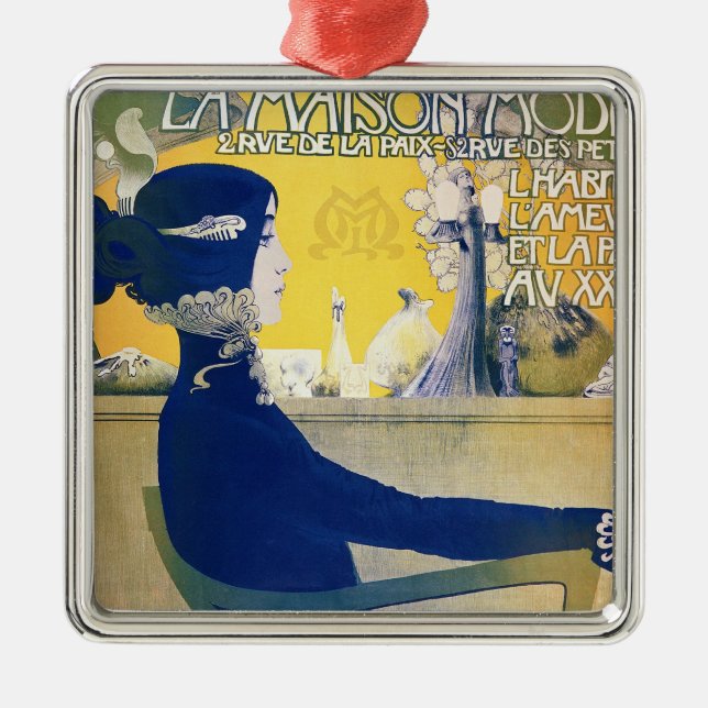 La Maison Moderne, c.1902 Silbernes Ornament (Vorne)