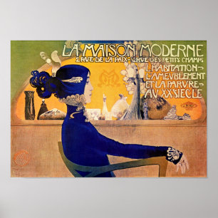 La Maison Moderne - Jugendstil Druck von M. Orazi Poster