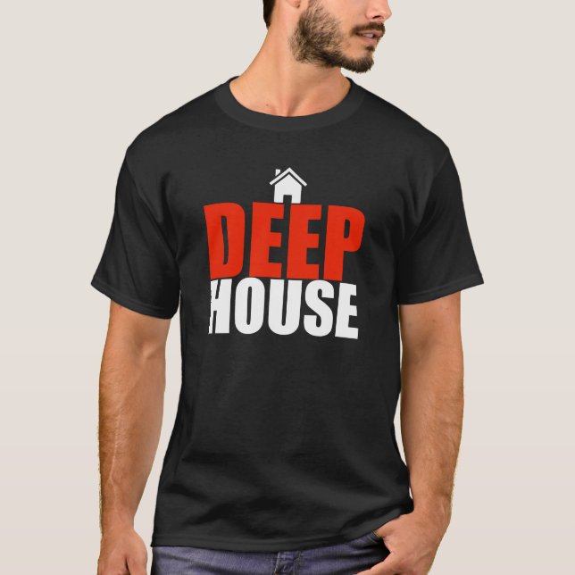 la maison profonde DJ dénomment le T-shirt de (Devant)