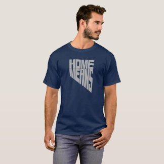 La maison signifie le T-shirt de mots du Nevada