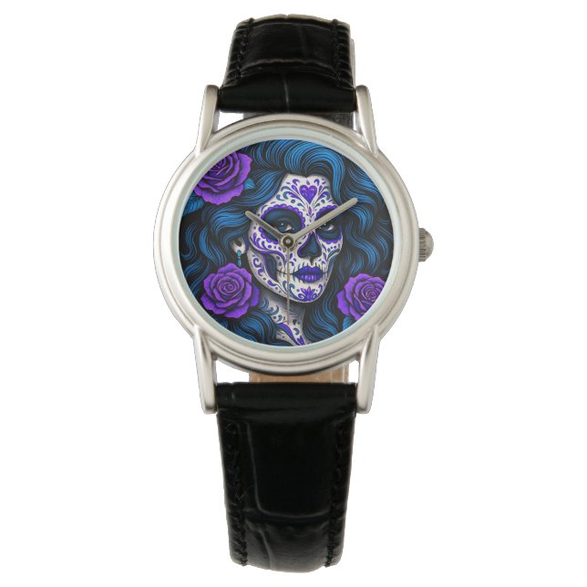 La Mamá Más Chingona Funny Spanish Mama Armbanduhr (Vorderseite)
