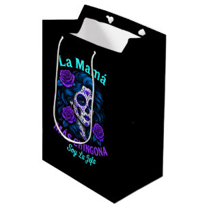 La Mamá Más Chingona Funny Spanish Mama Mittlere Geschenktüte