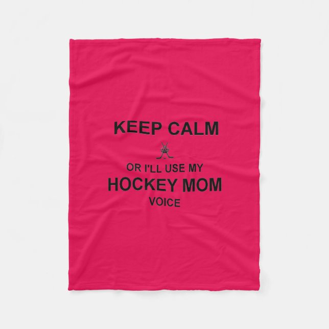 La maman d'hockey gardent la couverture calme (Devant)