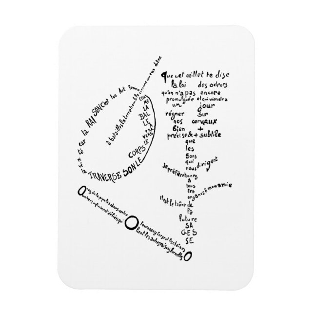 La Mandoline, l'oeillet et le bambou, Apollinaire Magnet (Vertikal)
