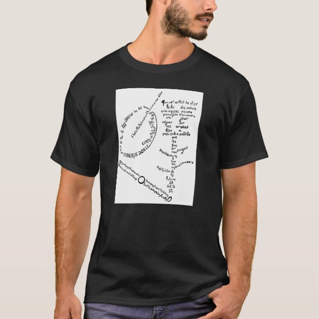 La Mandoline, l'oeillet et le bambou, Apollinaire T-Shirt (Vorderseite)