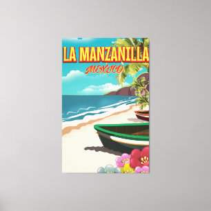 La Manzanilla Mexico Reiseplakat Leinwanddruck