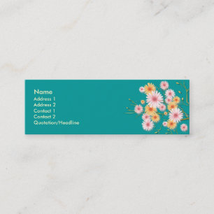 la marguerite Orange-rosâtre fleurit le carte de