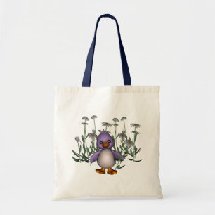 La marguerite pourpre d'oiseau fleurit le sac
