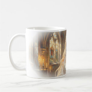 La mariée attend Mug Cathédrale Grâce