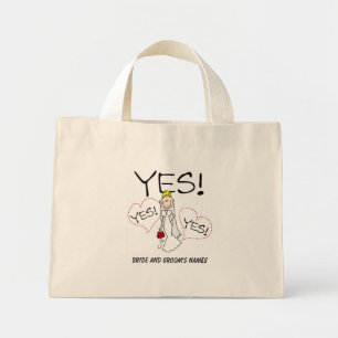 La mariée dit OUI Sac fourre-tout personnalisable