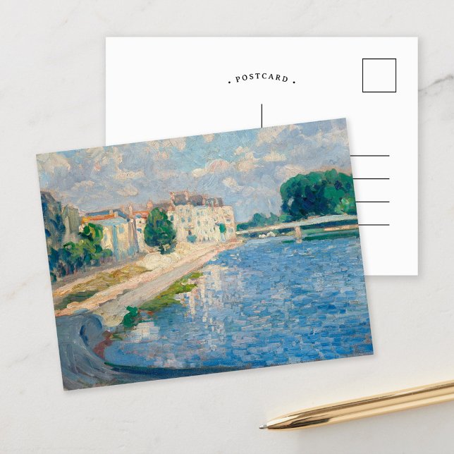 La Marne à Lagny | Henri Lebasque Postkarte (Von Creator hochgeladen)