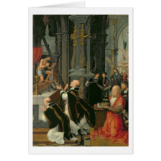 La masse de St Gregory (huile sur la toile) (Devant)