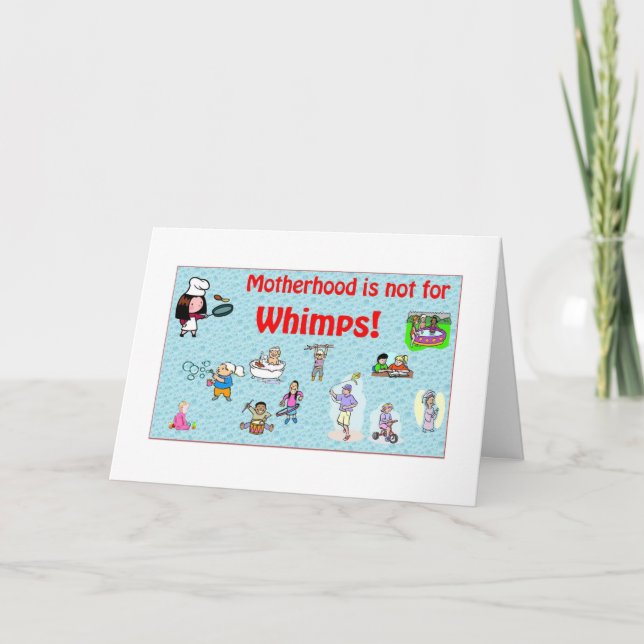 La maternité n'est pas pour la carte de voeux Whim (Devant)
