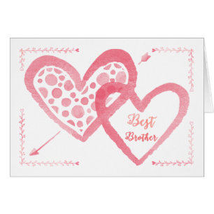 La meilleure carte de Valentine de frère