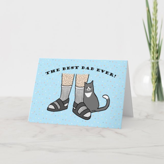 La meilleure carte papa jamais, Amoureux des chats (Devant)