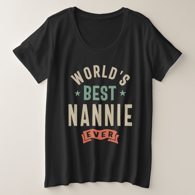 La meilleure Nannie du monde - Grand-mère (Design devant)