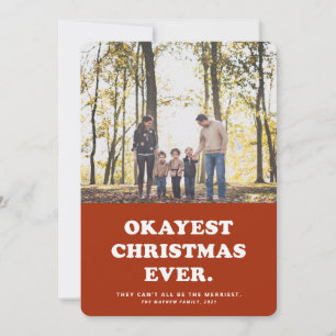La meilleure Noël qui soit jamais carte photo drôl