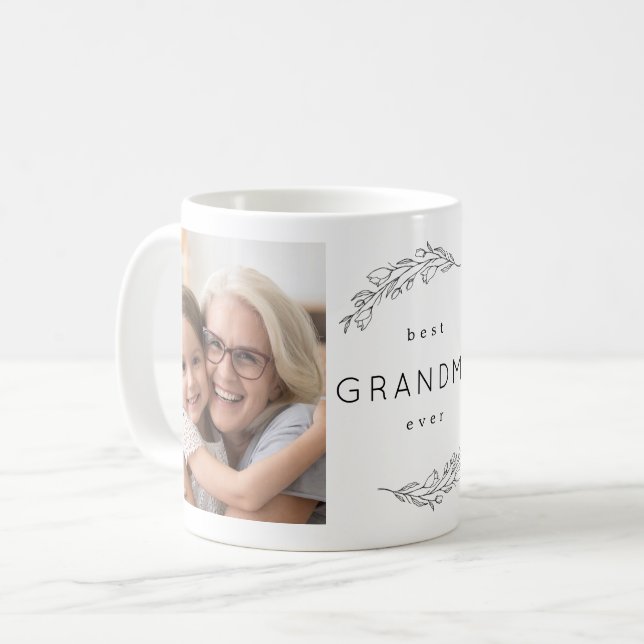La meilleure tasse de café toujours florale de (Devant gauche)