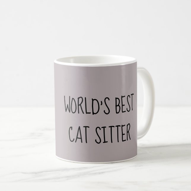 La meilleure tasse de garde d'enfants de chat des (Devant droit)