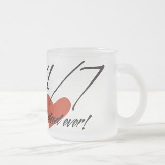 La meilleure tasse en verre givré de papa 10 onces