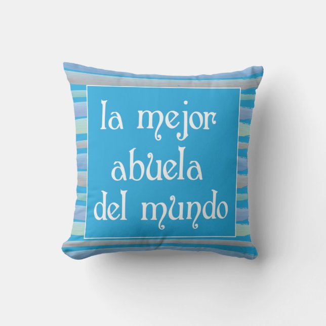 La mejor abuela del mundo kissen (Vorderseite)