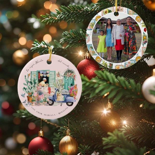 La Mejor Abuela del Mundo | Personalized Keramik Ornament (Von Creator hochgeladen)