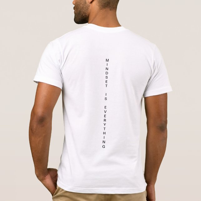La mentalité est tout le T-shirt blanc de puzzle (Dos)