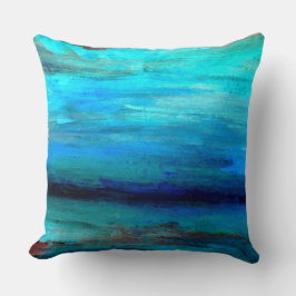 La mer d'océan de turquoise de décor de coussin