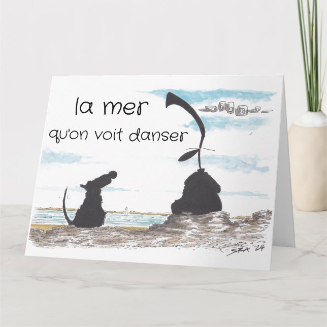 La Mer Greetings Card Karte (Vorderseite)