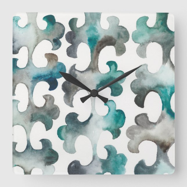 La Mer Quadratische Wanduhr (Vorderseite)