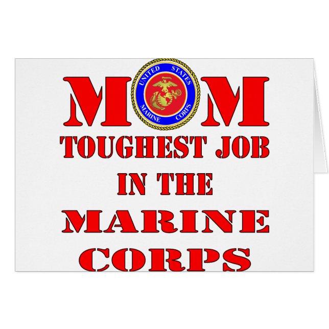 La Mère Marine de l'USMC Travail le plus dur dans  (Devant horizontal)