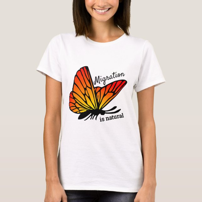 La migration est un T-shirt naturel (Devant)