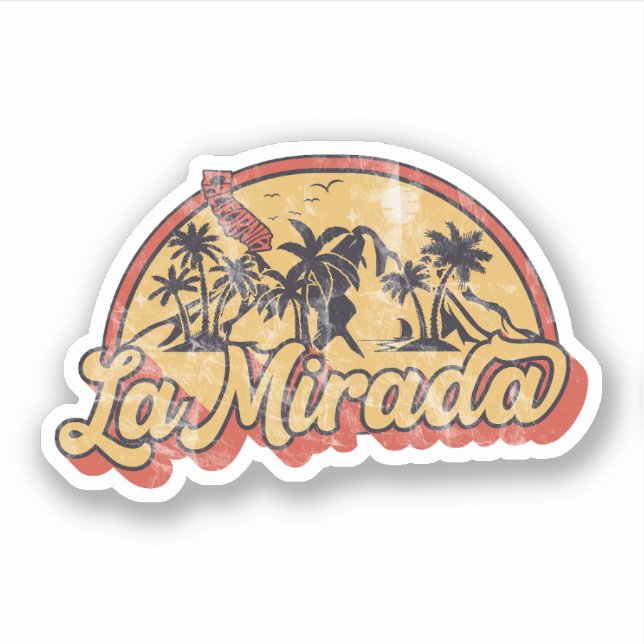 La Mirada, Kalifornien Aufkleber (Vorderseite)