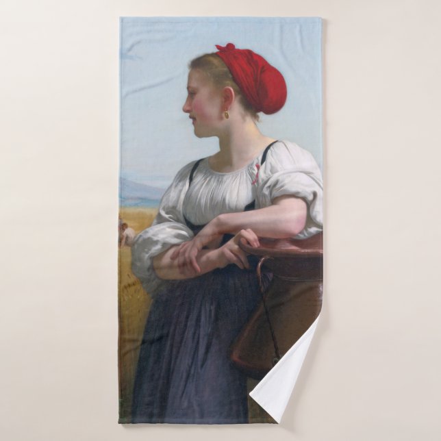 La Moissonneuse, Bouguereau (Serviette de bain)
