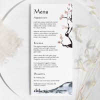 La montagne Sakura | Menu plat Mariage Décontracté