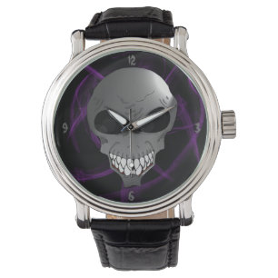 La montre-bracelet des hommes étrangers gris