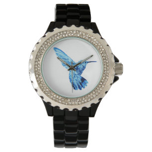 La montre des femmes bleues de colibri