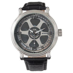 La montre des hommes de roue de rai de l'argent 6