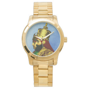 La montre des hommes d'or de l'Ethiopie de reggae