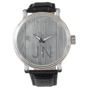 La montre des hommes personnalisés par bois