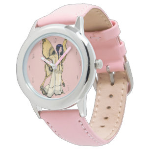 La montre féerique rose des enfants