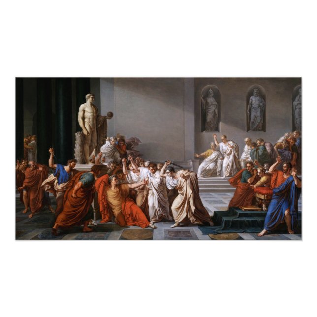 La morte di Cesare von Vincenzo Camuccini Fotodruck (Vorne)